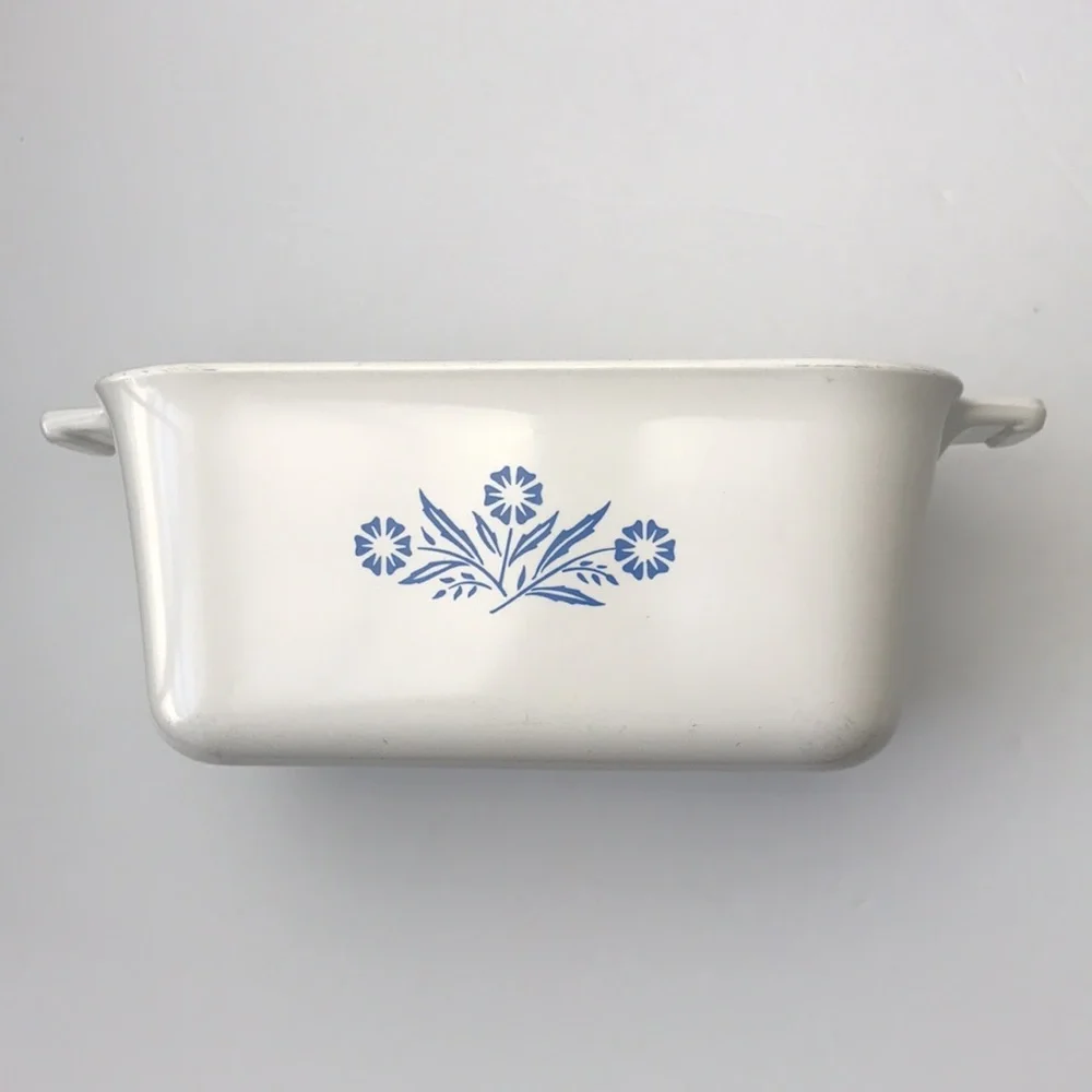 Vintage Corning Ware Blue Cornflower P-4-B Loaf Pan - 1 1/2 Quart